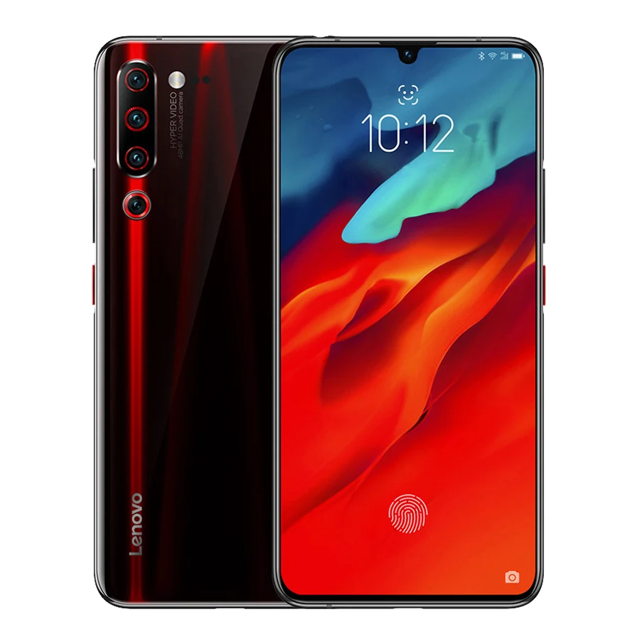 Lenovo Z6 Pro с глобальной версией, 6 ГБ, 128 ГБ, 4000 мА/ч, мобильный телефон Snapdragon 855, 6,39 дюймов, 48мп, четыре камеры, 4K видео, 4G смартфон - Цвет: Black