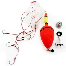 Профессиональные морские рыболовные снасти Поплавок-грузило с шестью крепкие крючки для рыболовов