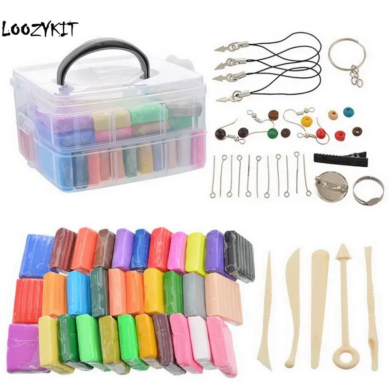 

Loozykit Slime Clay Ultralight Clay 32 color Plasticine Children's Toys Color Mud Space Mud 32 Color Suits Wholesale Clay DIY