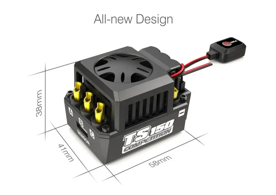 SKYRC TORO TS150A 1/8 автомобильный бесщеточный сенсорный ESC Поддержка Bluetooth на запчасти для радиоуправляемых автомобилей