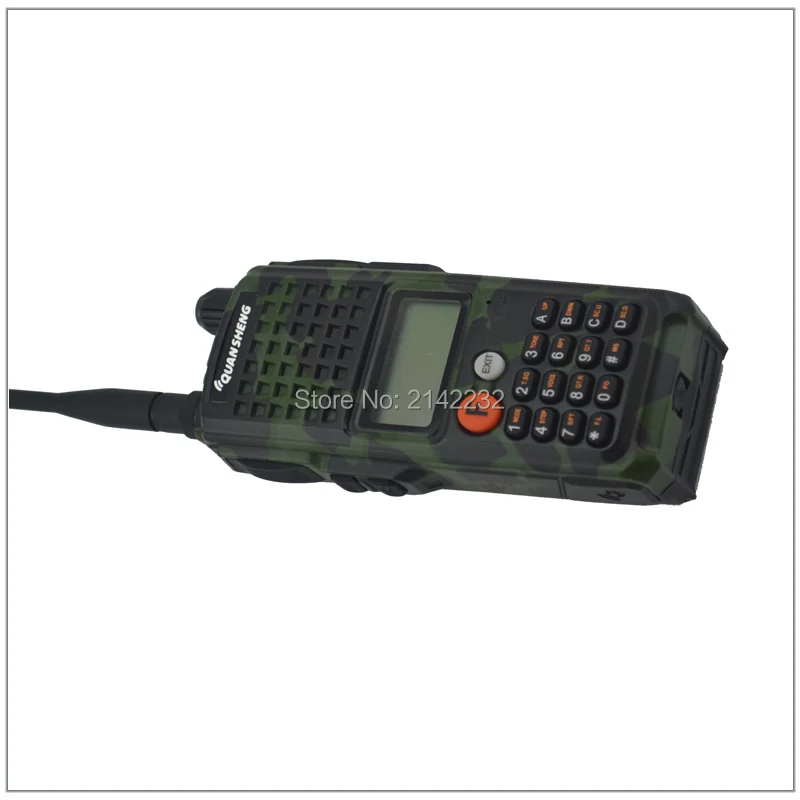 Камуфляж 10 ватт высокой выходной мощности Quansheng walkie talkie TG-K10AT VHF 136-174 МГц двухстороннее радио с 4000 мАч батарейный блок