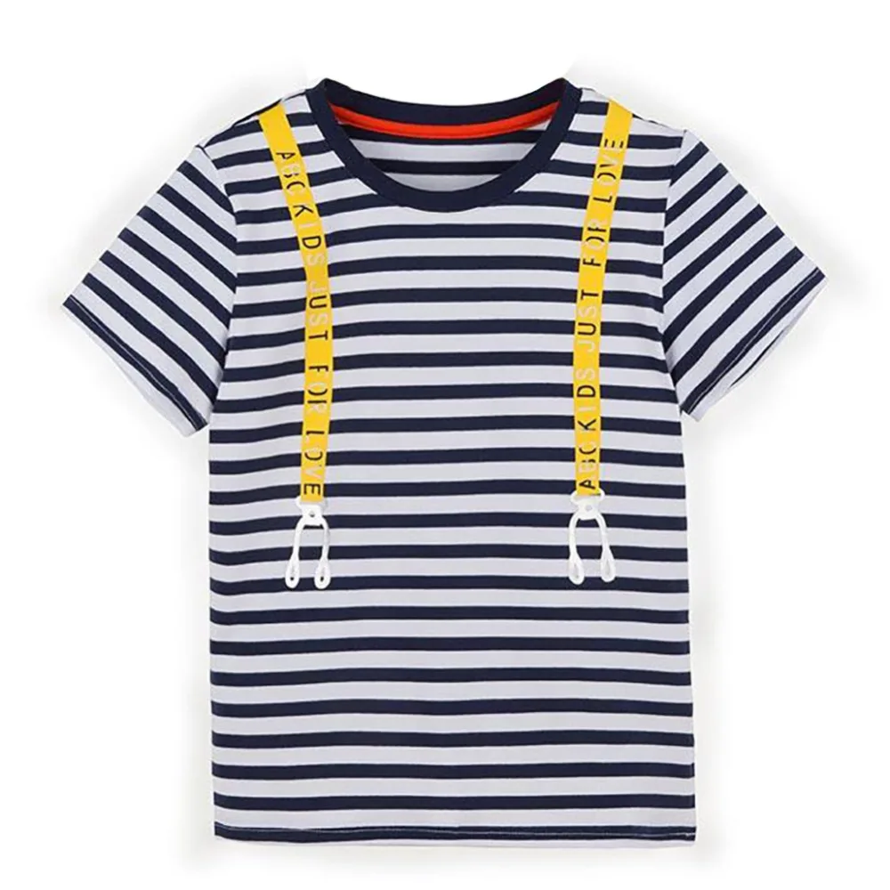 

ABCKIDS Children Boys Summer Top Clothes Cotton Cartoon Animal Print T-shirt Tops Short Sleeve Casual Tee Shirts