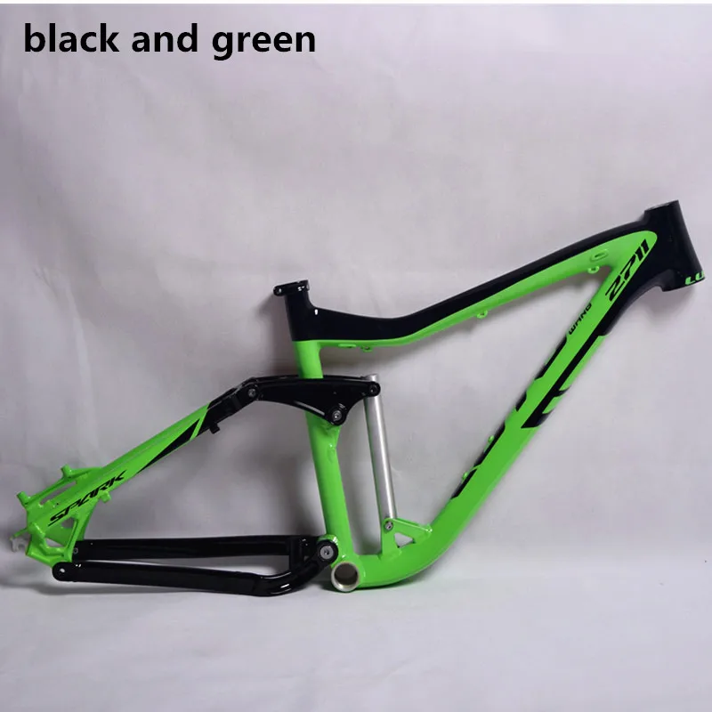 Best 2018  Mountain Bike Frame 26/27  5er * 17 iInches Full Suspension Aluminum Frame Bicycle Frame 2