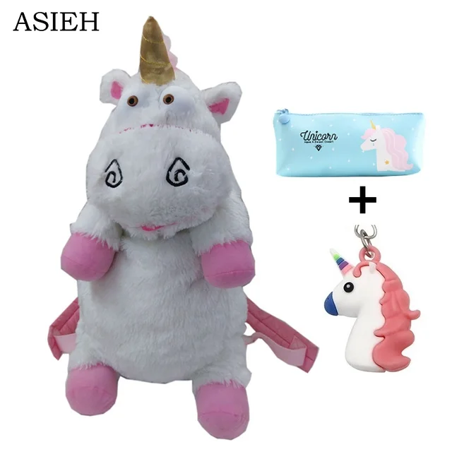 plush unicorns children backpacks kindergarten bitherday gifts for