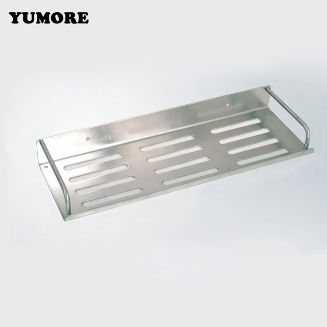 Yumore Stainless Steel Wall Mounted Shelves Single Tier Bathroom Yumore Stainless Steel Wall Mounted Shelves Single Tier Bathroom Shelf Shampoo Soap Storage Board