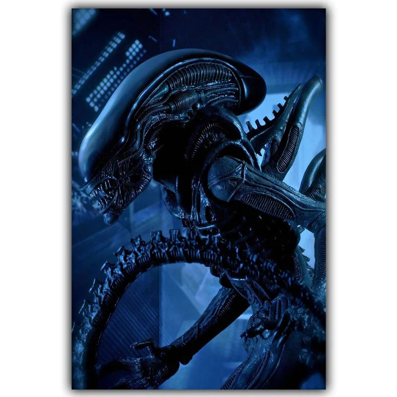 Aliens-VS-Predator-Skiing-Games-Fi-Alien-Movies-TV-Movie-Film-Posters-Poster-Printing-Silk-Fabric