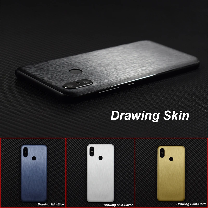 3D Carbon Fiber  Leather Wood Skins Protective Phone Back Cover Stiker For Xiaomi Mi8 SE Redmi 6 Pro 5 Plus Note 5 5A Sticker (22)