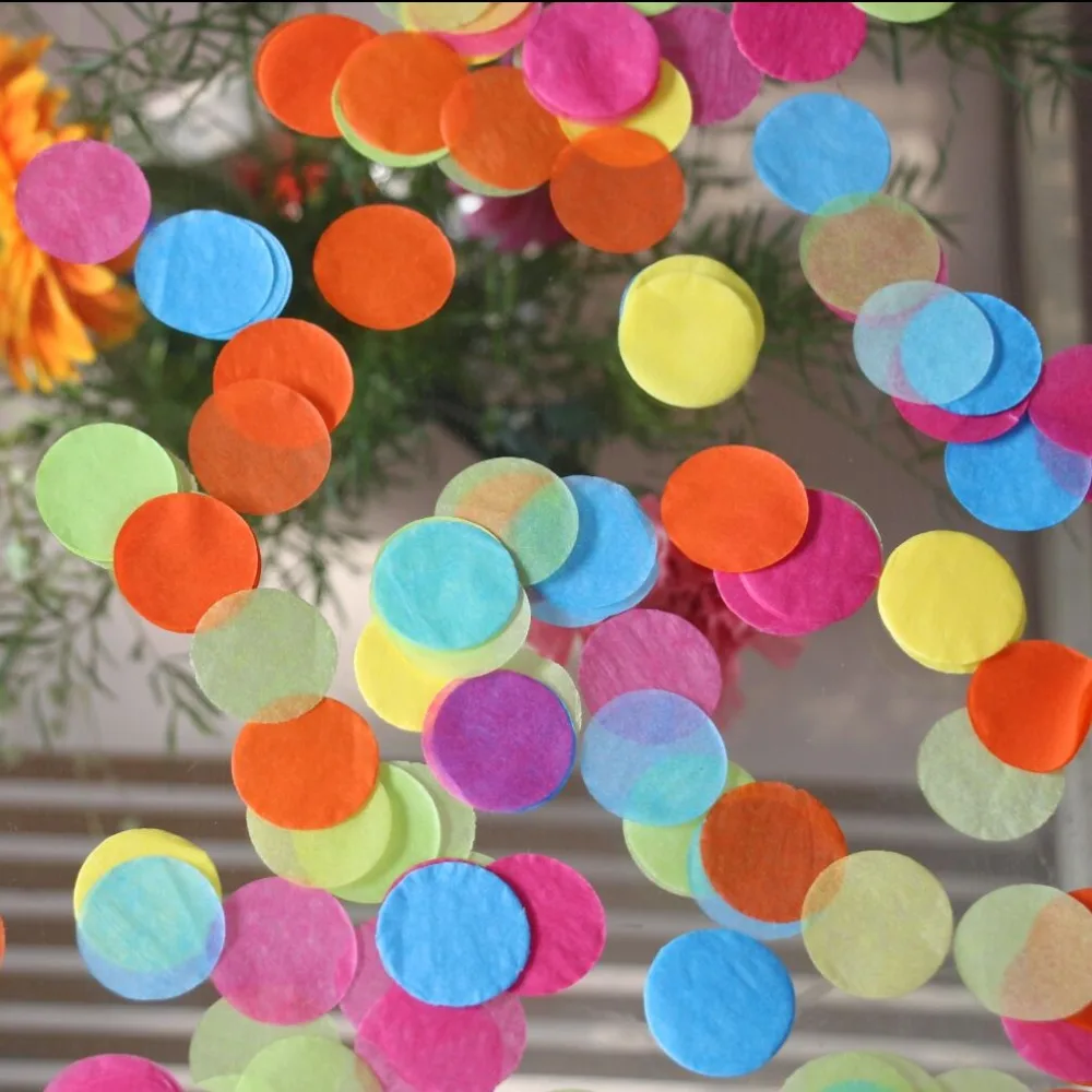 Tissue Paper Confetti / table decoration /confetti toss / rainbow