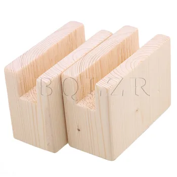 

2PCS 2x10CM Groove Wood Furniture Lifter Bed Sofa Table Risers Add 5cm BQLZR