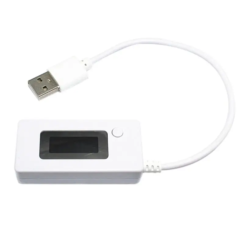 Новое поступление lcd Micro USB зарядное устройство для батарей Емкость Напряжение Ток тестер метр детектор для смартфона мобильный Банк питания - Цвет: Серебристый