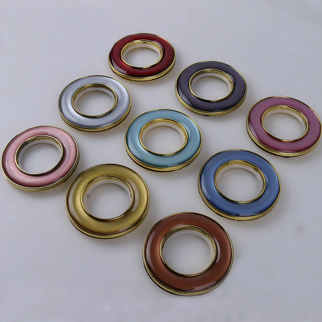 Buy 50pcs Random Colors Curtain Tie Ring Plastic