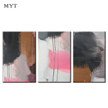 

Hand Painted 3 panel wall art 3 pcs 3 set on canvas Modern Abstract pictures Art Oil Painting Wall Decorative Canvas Pictures