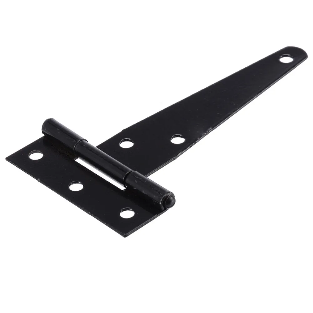 Us 1 87 30 Off Black Iron Tee Hinge T Shaped Hinge Cabinet Shed Door Garden Wooden Gate For 4 6 8 10 12 Inch Door Hardware Accessory Mayitr In
