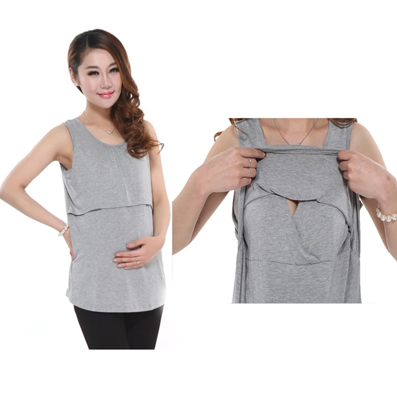 Modal maternity underwaist breastfeeding sundress at home dress clothes