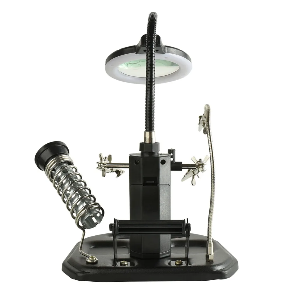 Soldering Helping Hand With LED Magnifier TE-802 (15)