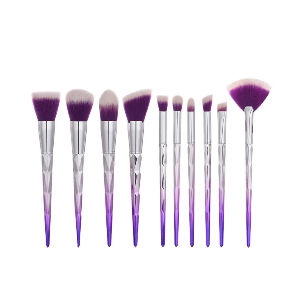 Набор профессиональных кистей для макияжа 10 шт.|10pcs professional makeup brushes|cosmetic brushprofessional