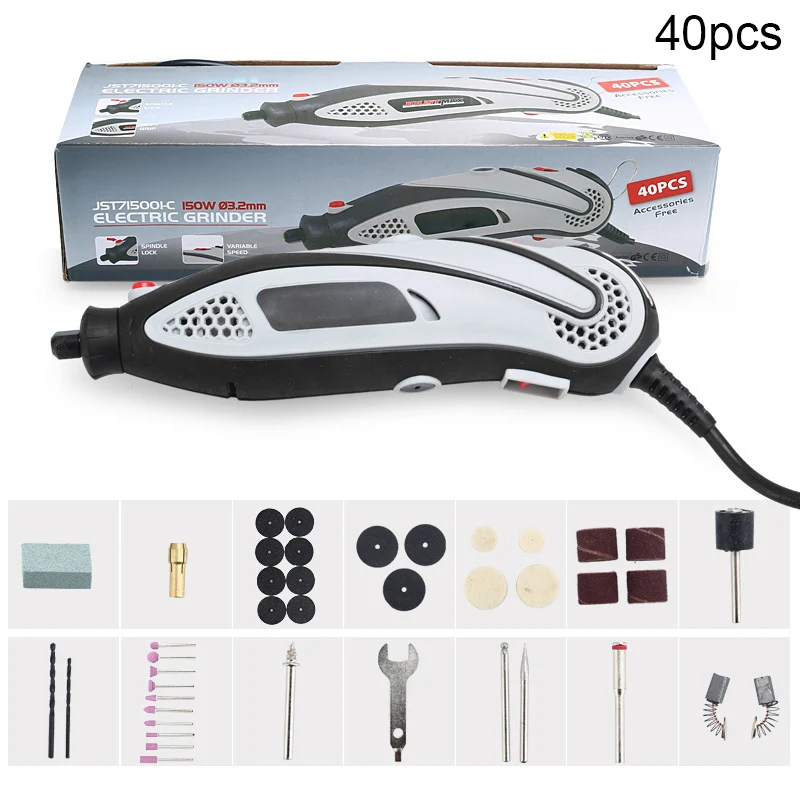 

150W Electric Drill Grinder Set Polishing Engraving Jade Grinding Sanding Kit Drilling Accessories SLC88