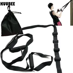 KUUBEE Эспандеры дверной подвесной ремень для тренажерного зала тренировки кроссфита Фитнес Подвеска Упражнения Тяговая веревка