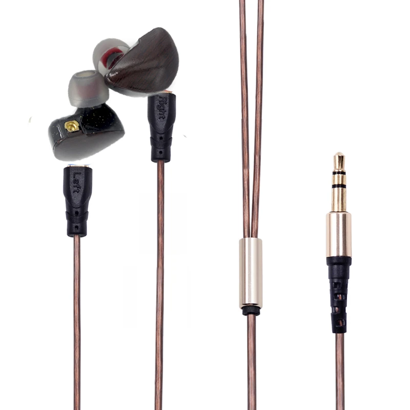 COPPER CABLE NO MIC WOODEN COLOR EARPHNE