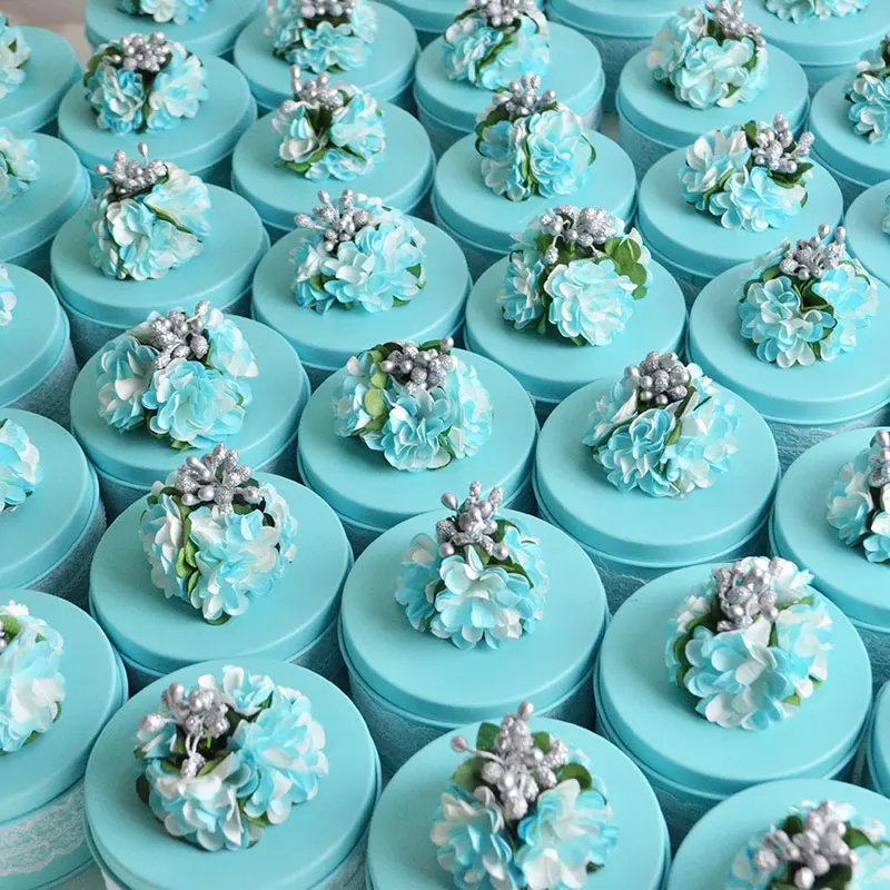 Романтическая Свадебная подарочная коробка жестяная для конфет креативная