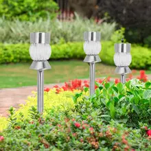 0,2 Вт светодиодный солнечный свет сада с IP44 водонепроницаемый пластик+ нержавеющая сталь открытый газон лампы для сада двора