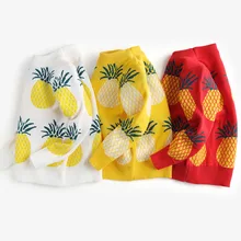 Одежда для малышей с ананасом вязаный свитер для маленьких мальчиков и девочек осенняя одежда для маленьких детей, Свитера Зимний пуловер для маленьких мальчиков