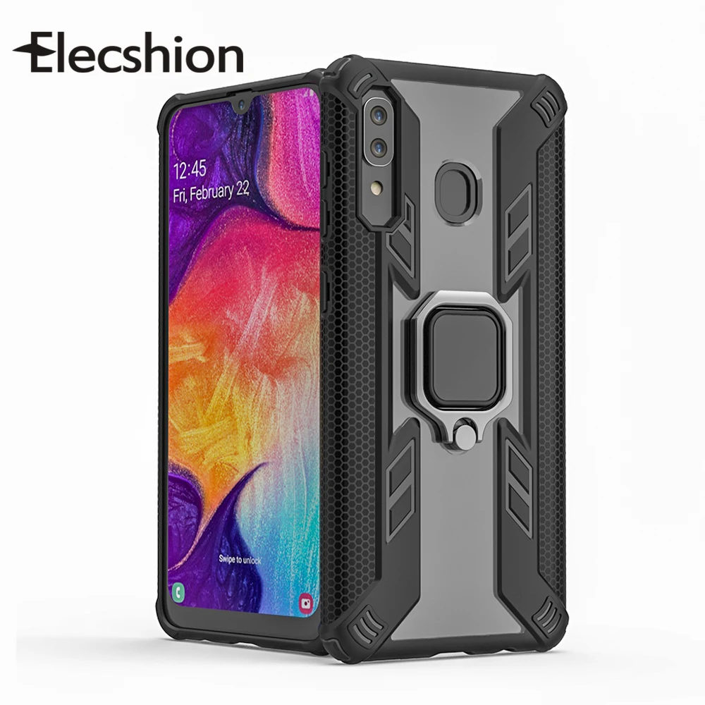 

For Samsung Galaxy S8 9 Plus Hard Pc Shockproof Case For Samsung Note 8 9 Mobile Phone Case For S10 Plus Car Holder Ring Coque