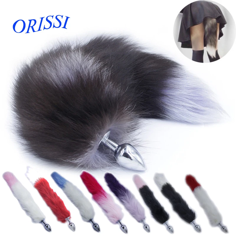 ORISSI Stainless Steel Butt Plug Fox Tail Anal Adult Games Sex Toy For Women Metal Buttplug Flirting Dog | Красота и здоровье
