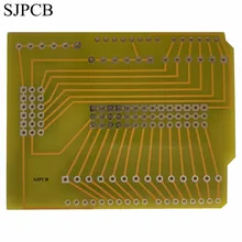 SJPCB производитель желтая паяльная маска черный шелкография без дополнительной зарядки для цветной печатной платы быстрое время доставки