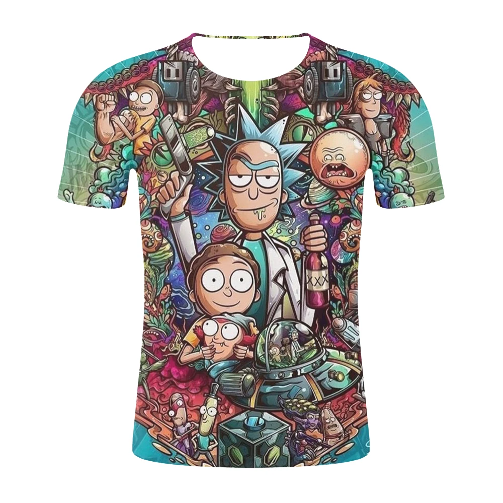 2019 New Summer Top Brand Rick And Morty T Shirt Men Anime Tshirt Chinese 3d Printed T-shirt Hip Hop Tee Cool Mens Clothing 2019 New Summer Top Brand Rick And Morty T Shirt Men Anime Tshirt Chinese 3d Printed T-shirt Hip Hop Tee Cool Mens Clothing