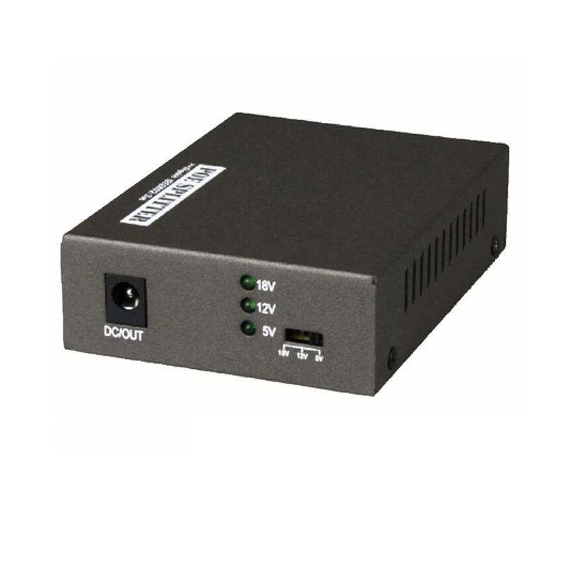 

10/100/1000 Mbps Data Rate Gigabit IEEE802.3at PoE Splitter Adapter, 5V(3.5A),12V(2A) ,18V(1A) power output optional