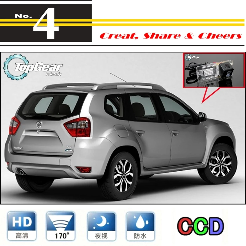 

LiisleeCar Camera For Nissan Terrano R52 2012~2016 High Quality Rear View Back Up Waterproof Camera PAL / NTSC Use / CCD + RCA