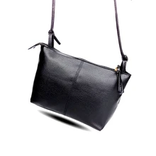 Новая мода, черная женская сумка через плечо, дизайнерские сумки на молнии, кожаная сумка через плечо известных брендов