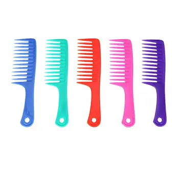 

5PCS Plastic Smooth Durable Colorful Hair Brush Hairdressing Comb Haircut Comb For Home Styling Salon
