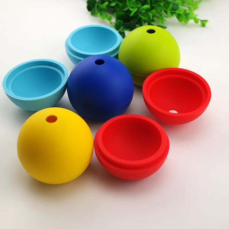 5cm diameter round silicone ice ball tray maker mold