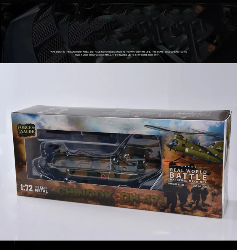 Новые специальные модели 1/72, литье под давлением, зеленый армейский китайский вертолет, Боинг, Ch-47, модель истребителя, детские игрушки