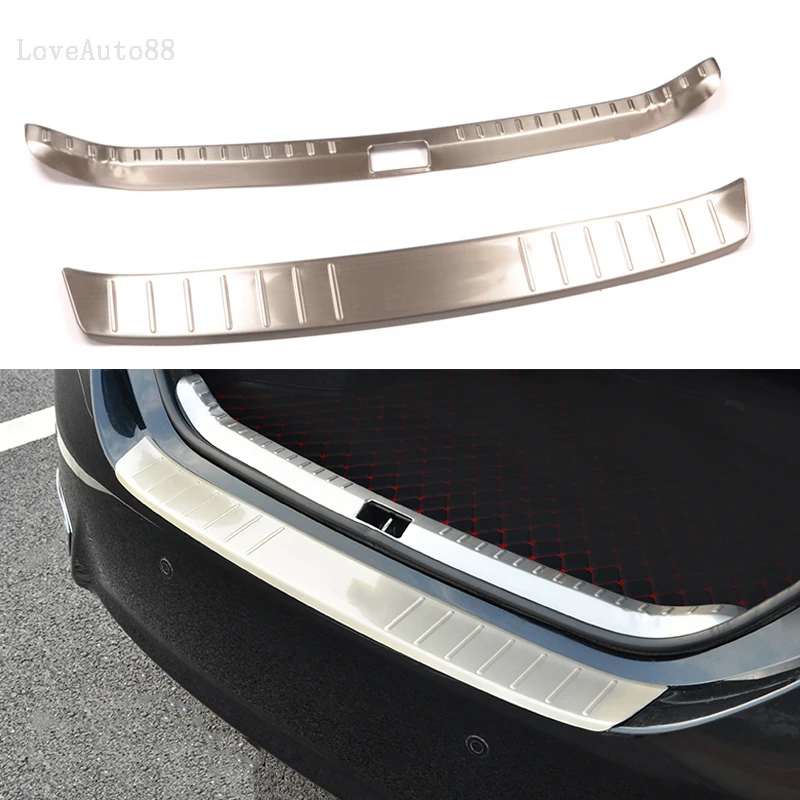 

Car Exterior Interior Rearguards Rear bumper Trunk Trim Bumper Pedal Stainless Steel For Toyota Corolla 2014 2015 2016 2017 2018