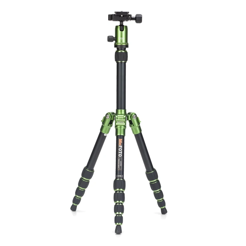 

MeFOTO A0350Q0 BackPacker Travel Tripod Kits Aluminum Professional Camera Holder Tripods Ball Head 5 Section Tripe Bag 12 Color