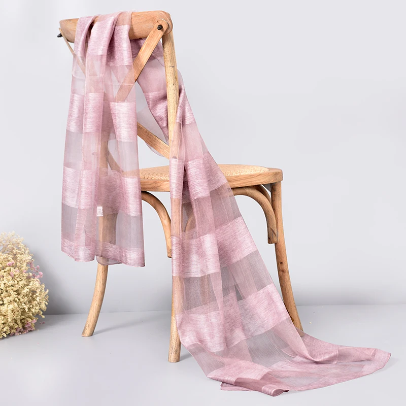 Silk Wool Scarf Women Luxury Brand Shawls and Wraps for Ladies Chiffon Hijab Neckerchief Stole Multifunction Embroidery Scarfs