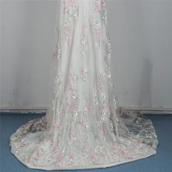 

Latest African Lace Fabric 2018 High Quality Lace 3D Flower Lace Fabric Beautiful Stones Lace For Nigerian Wedding Dress Hk25-1