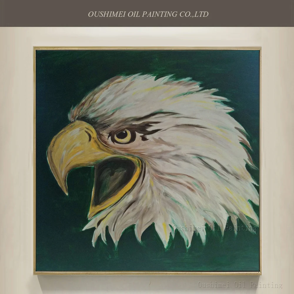 

Professional Artist Hand-painted High Quality Abstract Animal Eagle Oil Painting On Canvas Eagle Canvas Painting Decoration