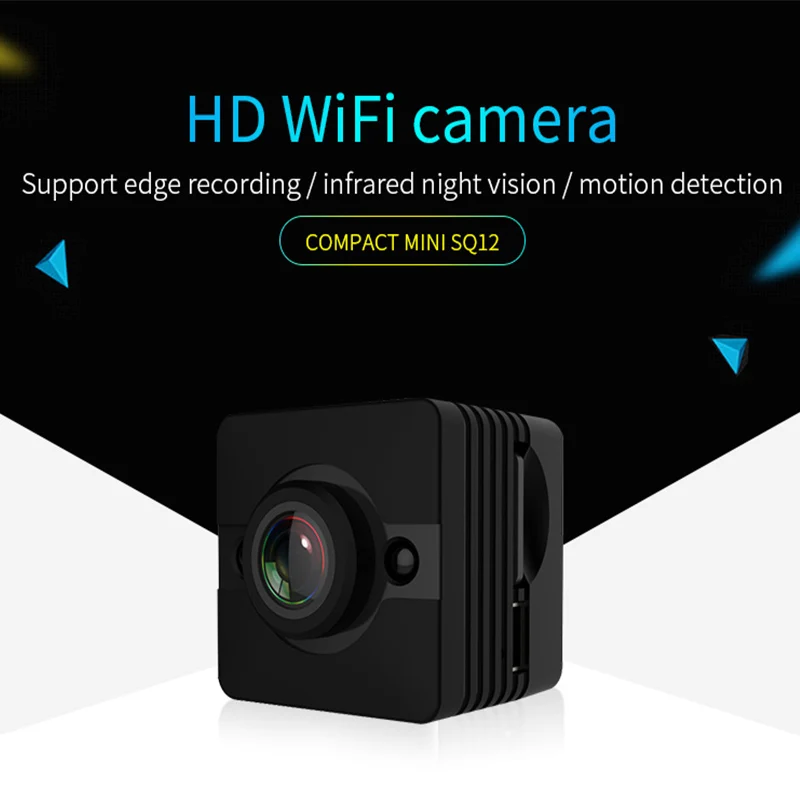 

SQ12 Mini Camera WIFI Camera FULL HD 1080P Night Vision Whit Waterproof Shell CMOS Sensor Car DVR Infrared Video Recorder
