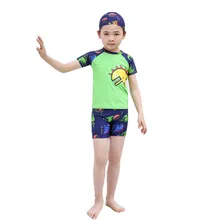 Детские плавки, два цвета для мальчиков, для малышей, для мальчиков, с принтом динозавра, купальник, купальный костюм, комплект одежды, C4