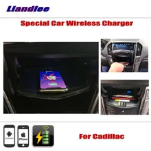 Liandlee For Cadillac ATS XTS-L hidden Special Car Wireless Charger Storage For IPhone Android Iphone Battery Charger