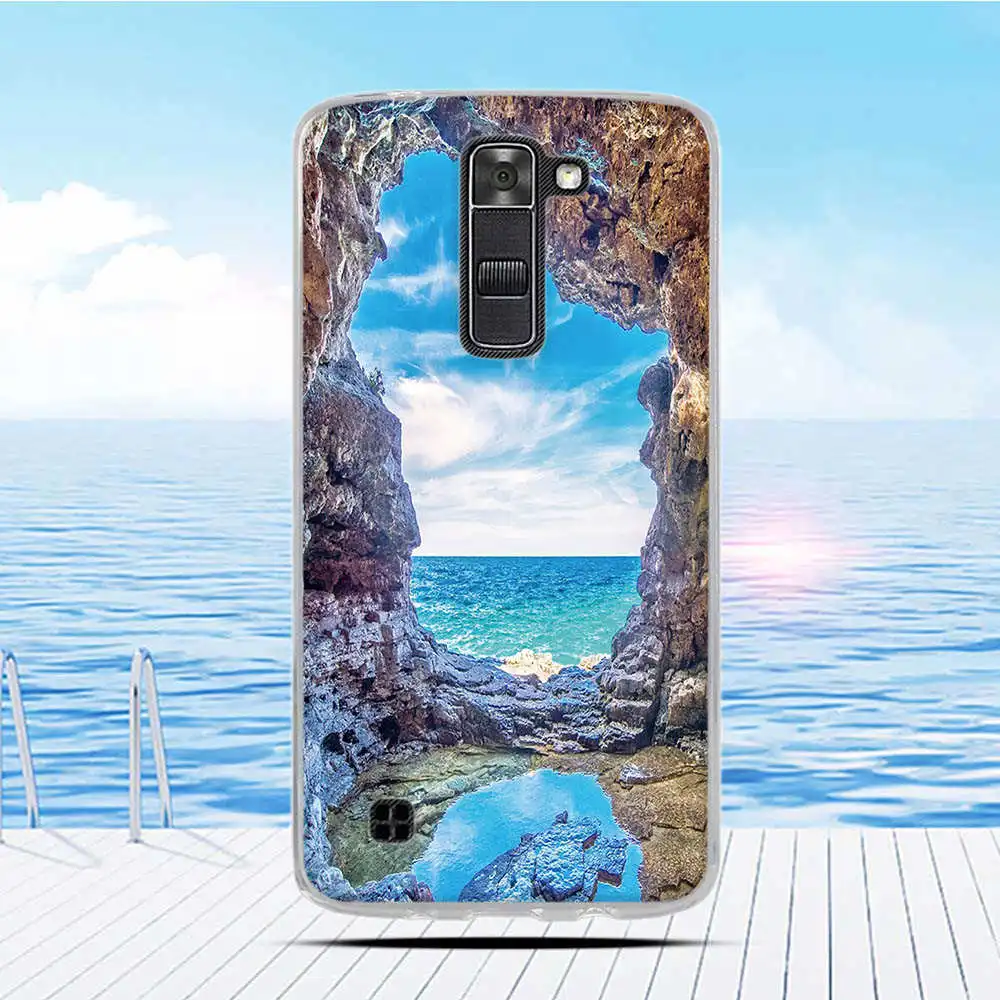 Для LG K7/Tribute 5 LS675/X210 X210DS чехол мультфильм 3D рельефная печать узор задняя крышка ТПУ