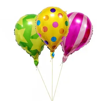 

New Polka Dot Stars Stripe Hot Air Balloon Wedding Decoration Helium Balloons Birthday Event Party Decorative Foil Balloons
