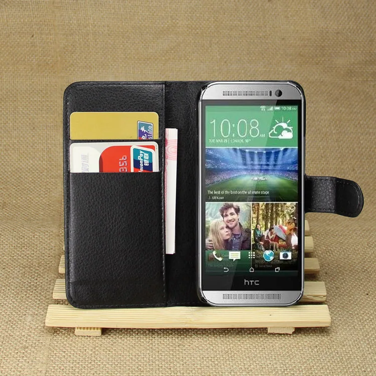 

YINGHUI Flip Wallet PU Leather Case For HTC One 2 M8 Mini Cover Stand With Card Holder Phone Bag for HTC One Mini M8 Cover Cases