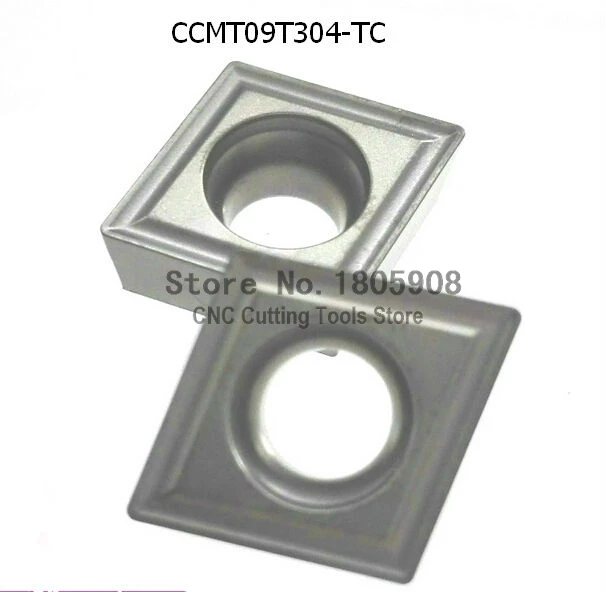 

Free Shipping 10PCS CCMT09T304-TC Metal ceramic inserts Cutter Carbide Alloy for Lathe Holder SCLCR / SCFCR