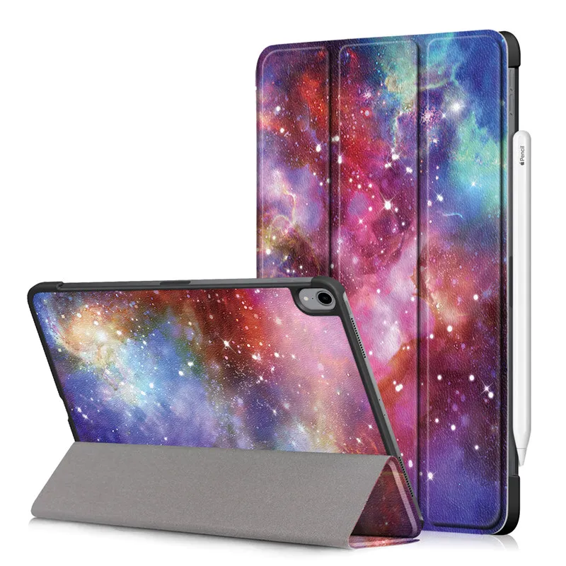 Flip Flower Painted Case for New IPad Pro 11 Release Ultra Slim PU Leather Trifold Stand Cover for IPad Pro 11 Case Fundas - Цвет: 3