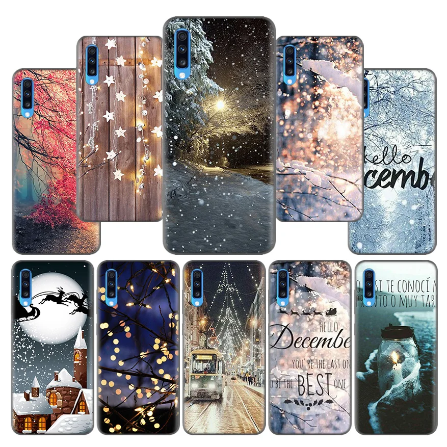 

Landscape Winter Light Snow Pattern Silicone Case for Samsung Galaxy A10 A20 A30 A40 A50 A60 A70 A80 A20e A6 A8 A7 A9 Plus 2018